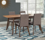 Redbridge 5-piece Rectangular Dining Set Natural Walnut product image
