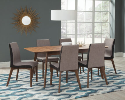 Redbridge 7-piece Rectangular Dining Set Natural Walnut product image