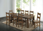 Coleman 9-piece Rectangular Dining Set Rustic Golden Brown product image