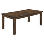 Coleman Rectangular 79-inch Dining Table Rustic Golden Brown product image