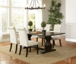 Parkins 5-piece Rectangular Dining Table Set Rustic Espresso product image