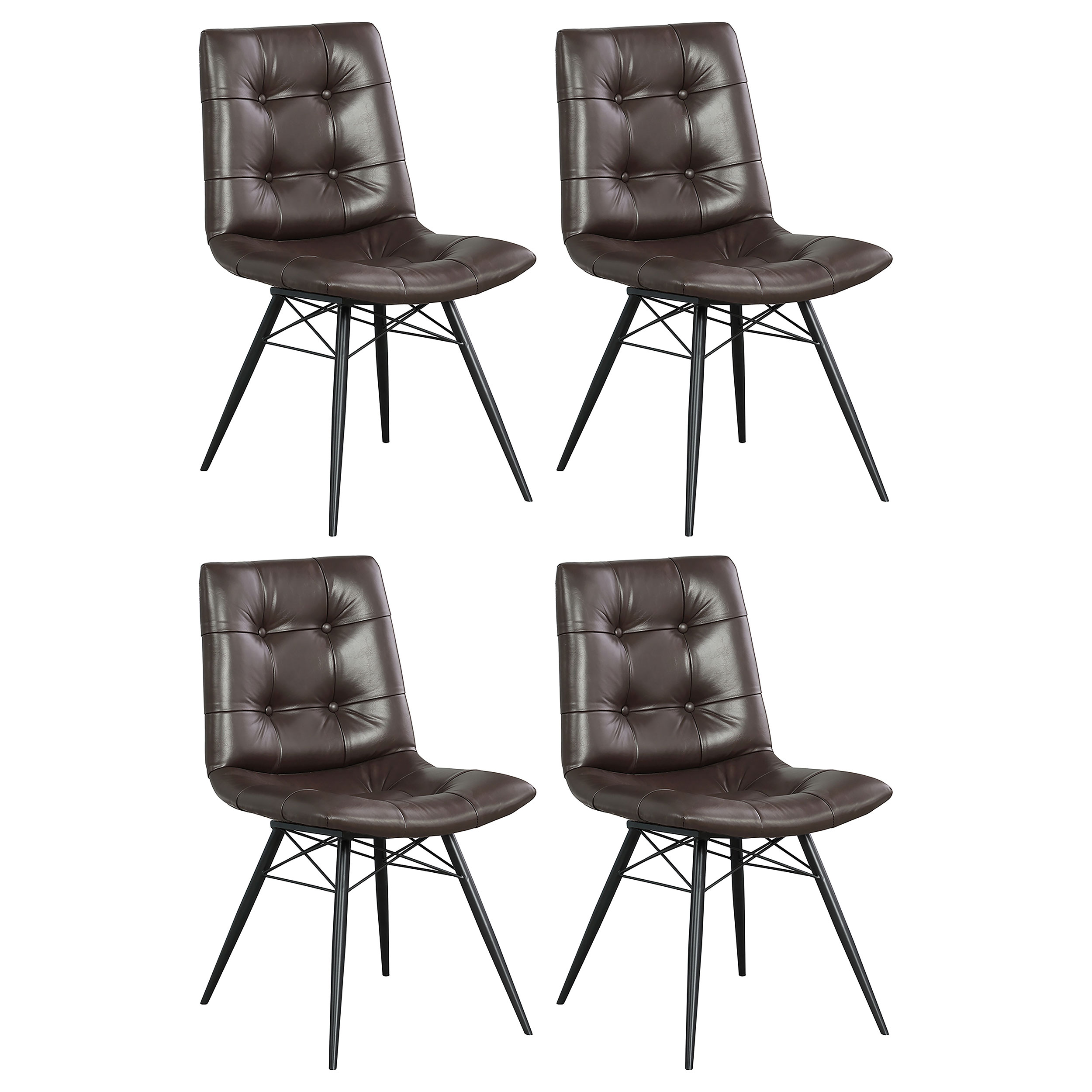 Aiken Upholstered Dining Side Chair Brown (Set of 4) Aiken Upholstered Dining Side Chair Brown (Set of 4) product image