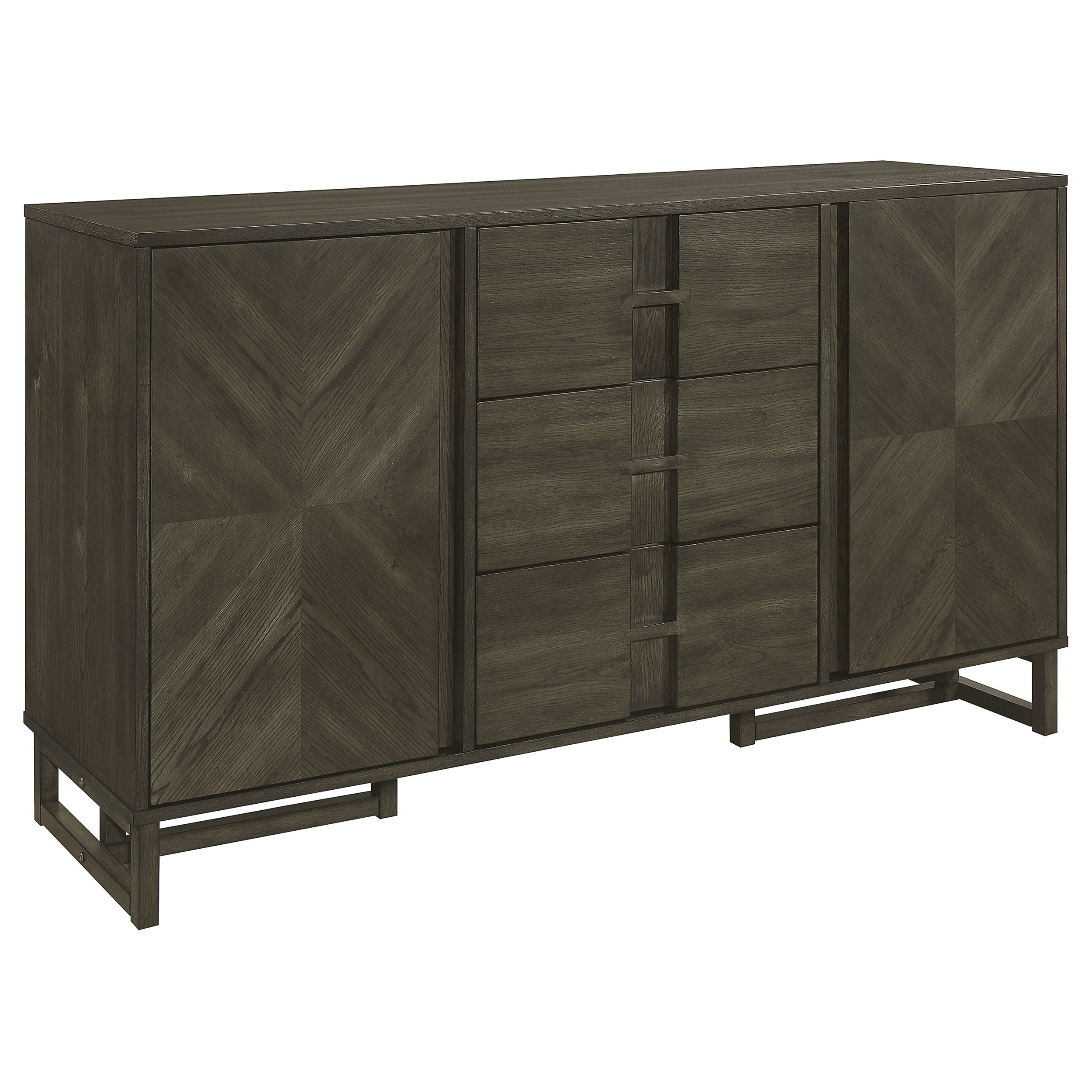 Kelly 3-drawer Storage Dining Sideboard Buffet Dark Grey Kelly 3-drawer Storage Dining Sideboard Buffet Dark Grey product image