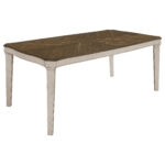 Ronnie Rectangular 79-inch Wood Dining Table Rustic Cream product image
