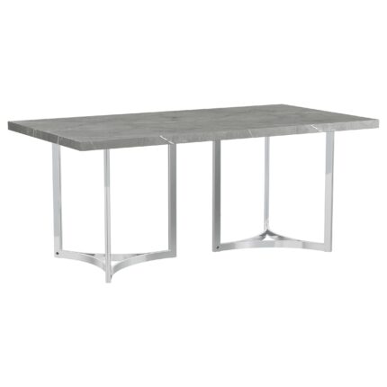 Sterling 72-inch Rectangular Dining Table Grey Faux Marble product image
