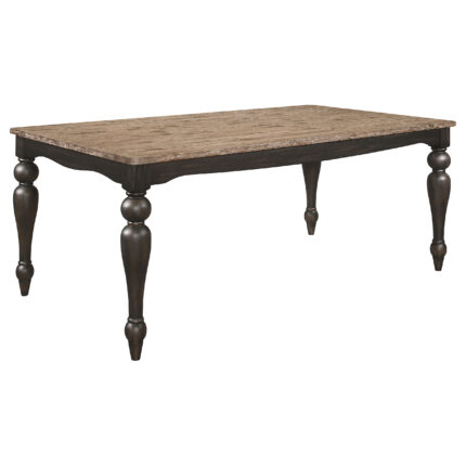 Bridget Rectangular 79-inch Dining Table Brown Brushed product image