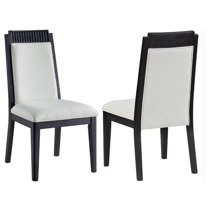 Brookmead Wood Dining Side Chair Ivory and Black (Set of 2) product image
