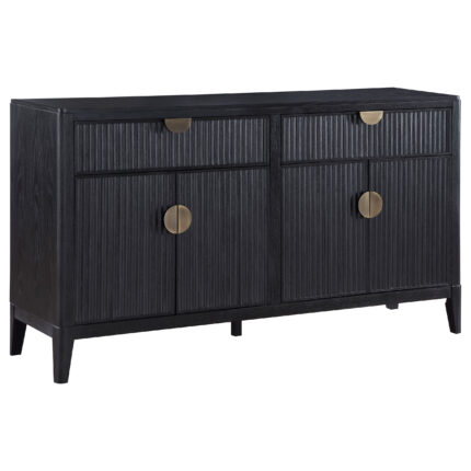 Brookmead 4-door Sideboard Buffet Storage Cabinet Black product image