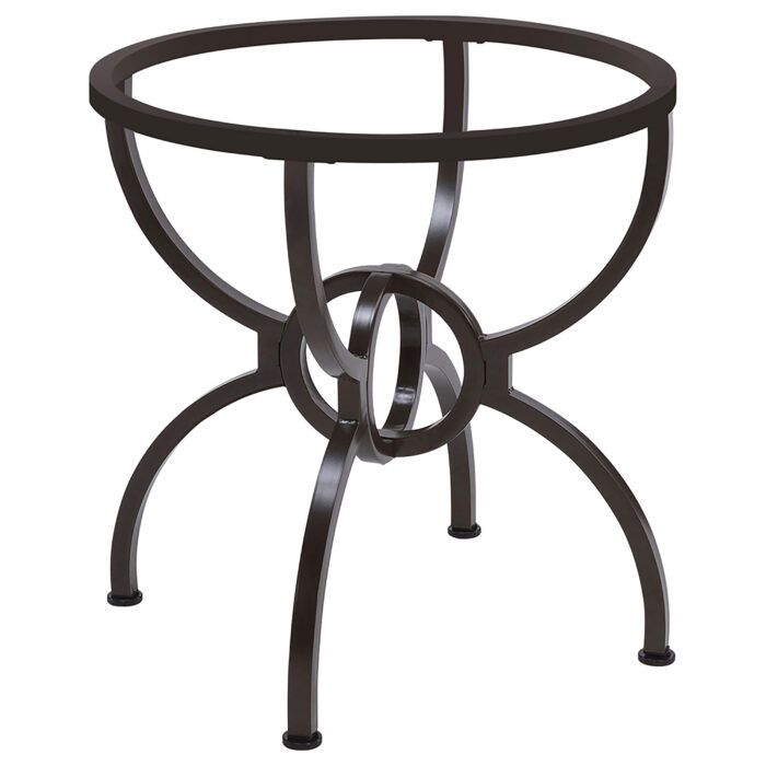 Aviano Round Metal Dining Table Base Gunmetal product image