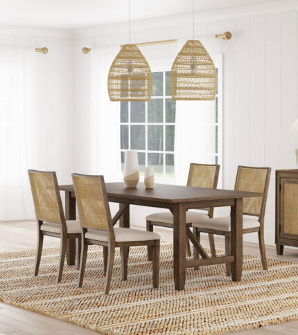 Matisse 5-piece Rectangular Dining Table Set Light Brown product image