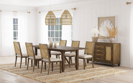 Matisse 7-piece Rectangular Dining Table Set Light Brown product image