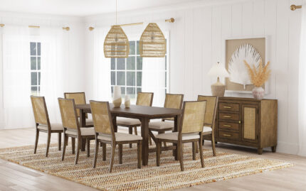 Matisse 9-piece Rectangular Dining Table Set Light Brown product image