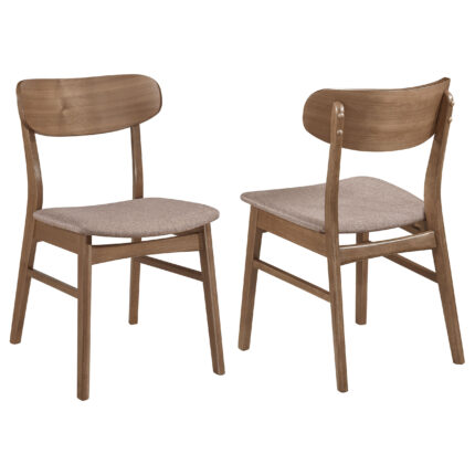 Dortch Dining Side Chair Walnut and Brown (Set of 2) product image