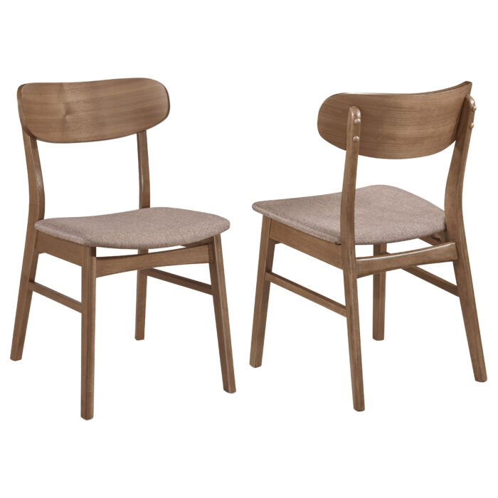 Dortch Dining Side Chair Walnut and Brown (Set of 2) product image