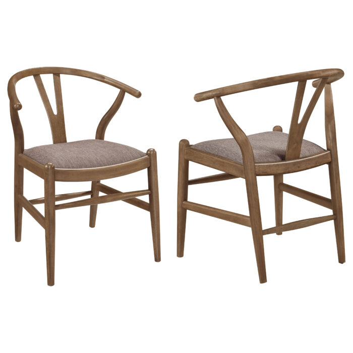 Dinah Wood Wishbone Dining Side Chair Walnut (Set of 2) product image