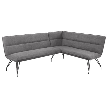 Dodson Fabric Upholstered L-Shaped Nook Dining Bench Grey product image