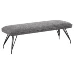 Dodson Fabric Upholstered Dining Bench Grey product image