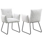 Ackland Upholstered Dining Side Chair Light Grey (Set of 2) product image