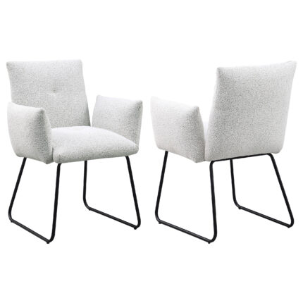 Ackland Upholstered Dining Side Chair Light Grey (Set of 2) product image