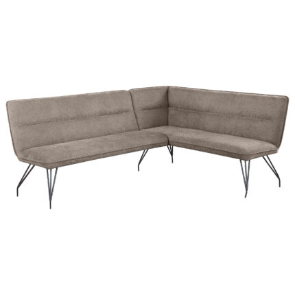 Dodson Fabric Upholstered L-Shaped Nook Dining Bench Taupe product image