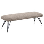 Dodson Fabric Upholstered Dining Bench Taupe product image