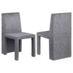 Tordera Velvet Upholstered Dining Side Chair Grey (Set of 2) product image