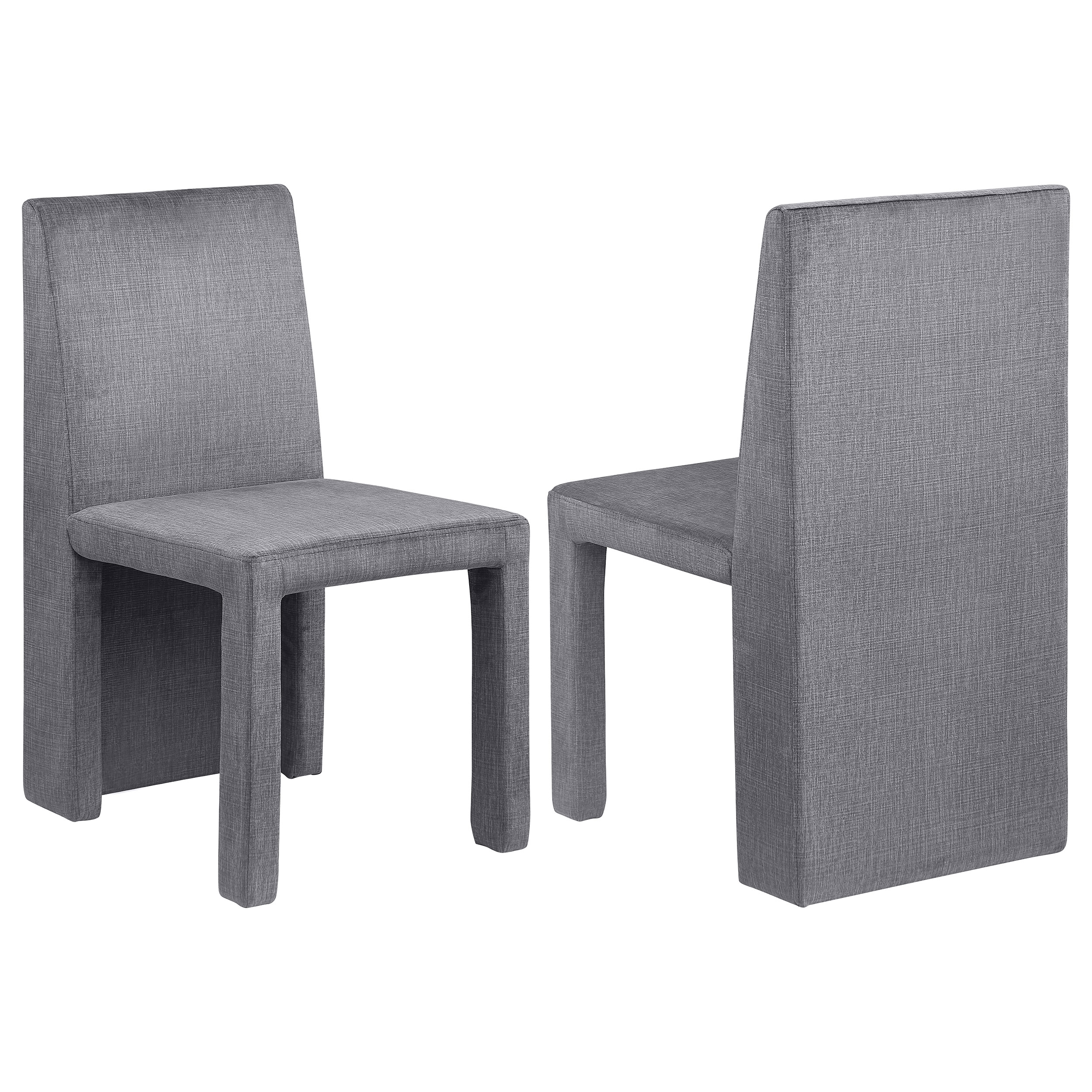 Tordera Velvet Upholstered Dining Side Chair Grey (Set of 2) Tordera Velvet Upholstered Dining Side Chair Grey (Set of 2) product image
