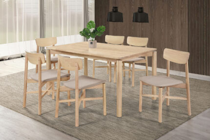 Parkridge 7-piece 59-inch Wood Dining Set White Washed product image