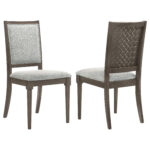Onslow Upholstered Dining Side Chair Dark Brown (Set of 2) product image