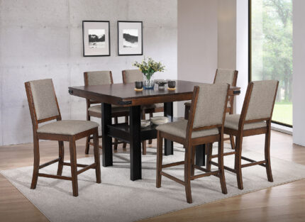 Patterson 7-piece Counter Height Dining Set Mango Oak product image