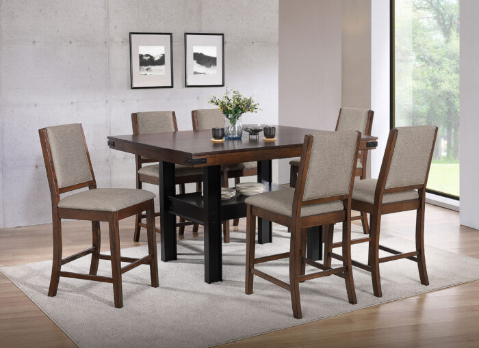 Patterson 7-piece Counter Height Dining Set Mango Oak product image