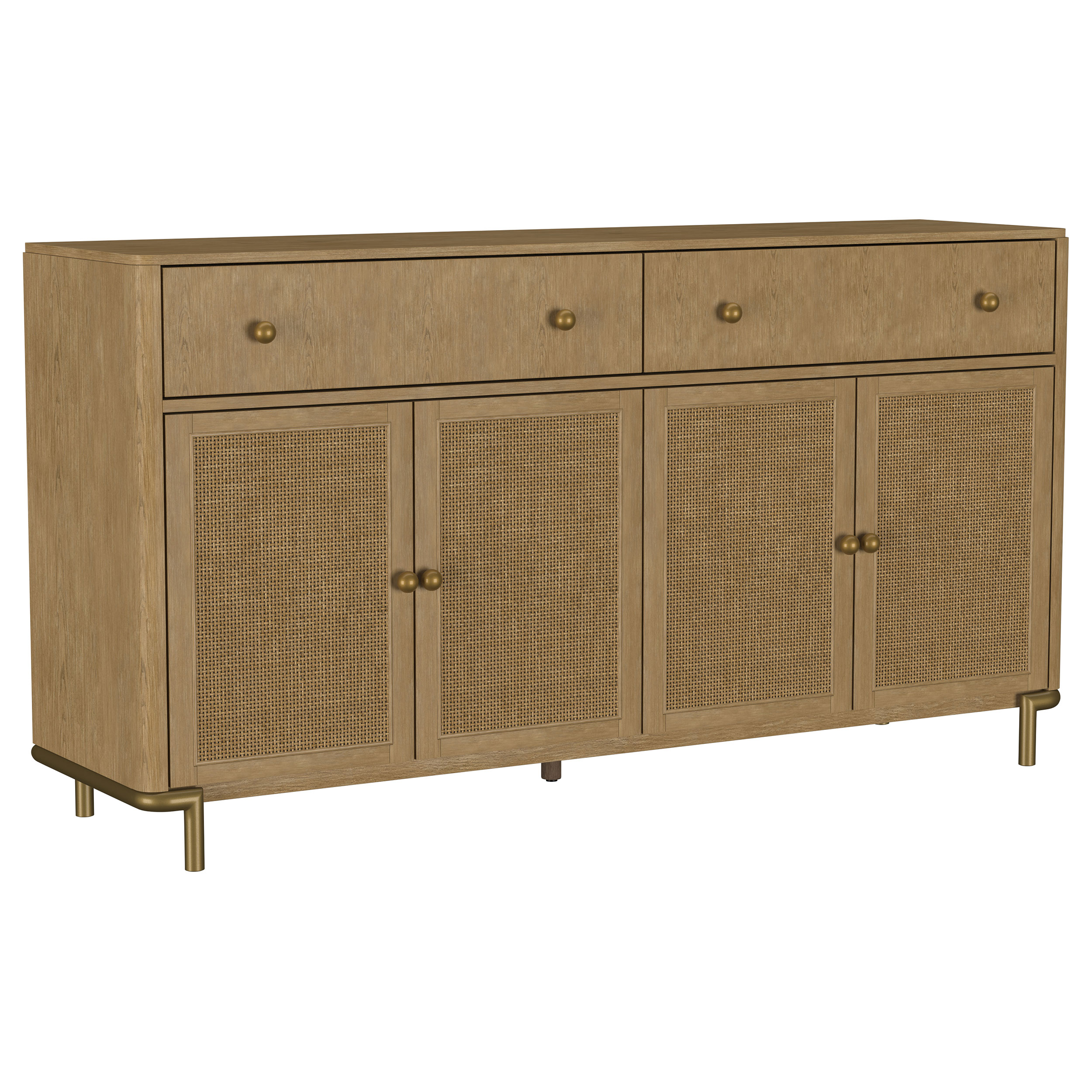 Arini 2-drawer Cane Door Dining Sideboard Server Sand Wash Arini 2-drawer Cane Door Dining Sideboard Server Sand Wash product image