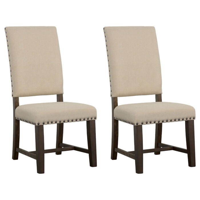 Twain Upholstered Dining Side Chair Beige (Set of 2) product image