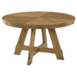 Danvers Round 54-inch Wood Dining Table Brown Oak product image