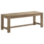 Scottsdale Wood Trestle Base Dining Bench Washed Brown product image