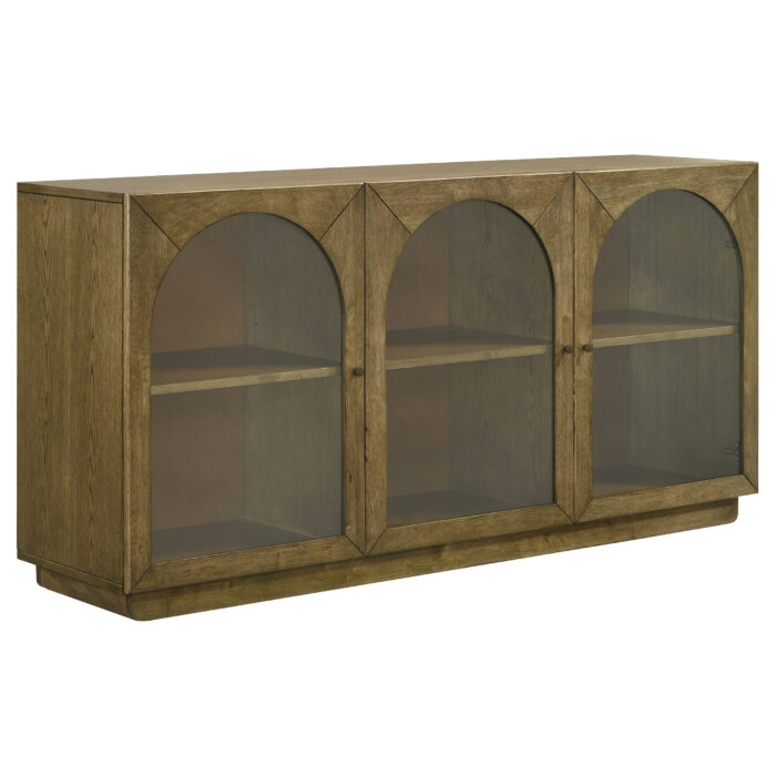 Castlewood 71-inch Dining Sideboard Buffet Server Brown Oak product image