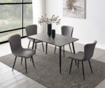 Horizon 5-piece Dining Set with Extension Table Grey product image