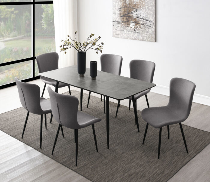 Horizon 7-piece Dining Set with Extension Table Grey product image