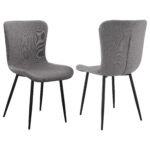 Horizon Upholstered Dining Side Chair Warm Grey (Set of 2) product image