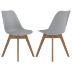 Caballo Polypropylene Dining Side Chair Grey (Set of 2) product image