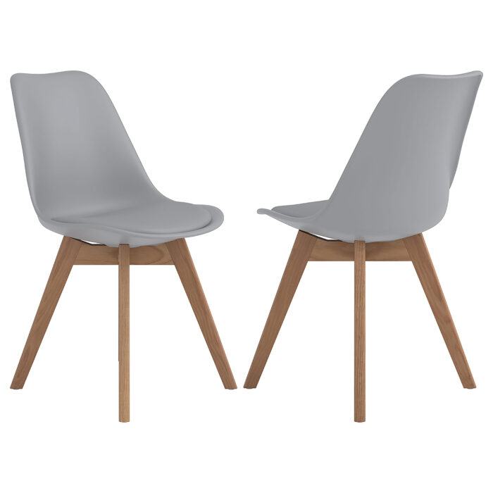 Caballo Polypropylene Dining Side Chair Grey (Set of 2) product image