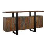 Ditman 4-door Solid Wood Sideboard Buffet Grey Sheesham product image