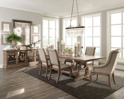 Brockway 7-piece Extension Leaf Dining Set Barley Brown product image