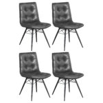 Aiken Upholstered Dining Side Chair Charcoal (Set of 4) product image
