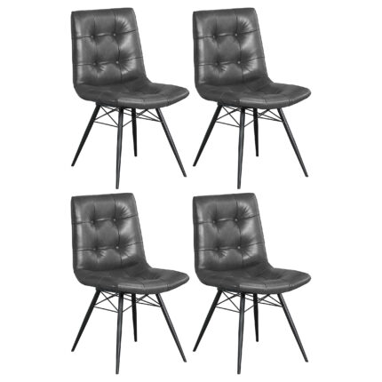 Aiken Upholstered Dining Side Chair Charcoal (Set of 4) product image