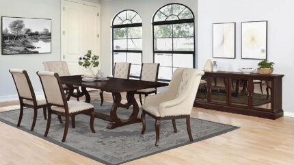 Brockway 7-piece Extension Leaf Dining Set Antique Java product image