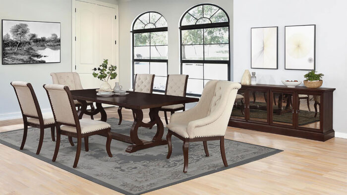Brockway 7-piece Extension Leaf Dining Set Antique Java product image
