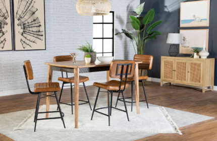Partridge 5-piece Counter Dining Set Sheesham and Camel product image