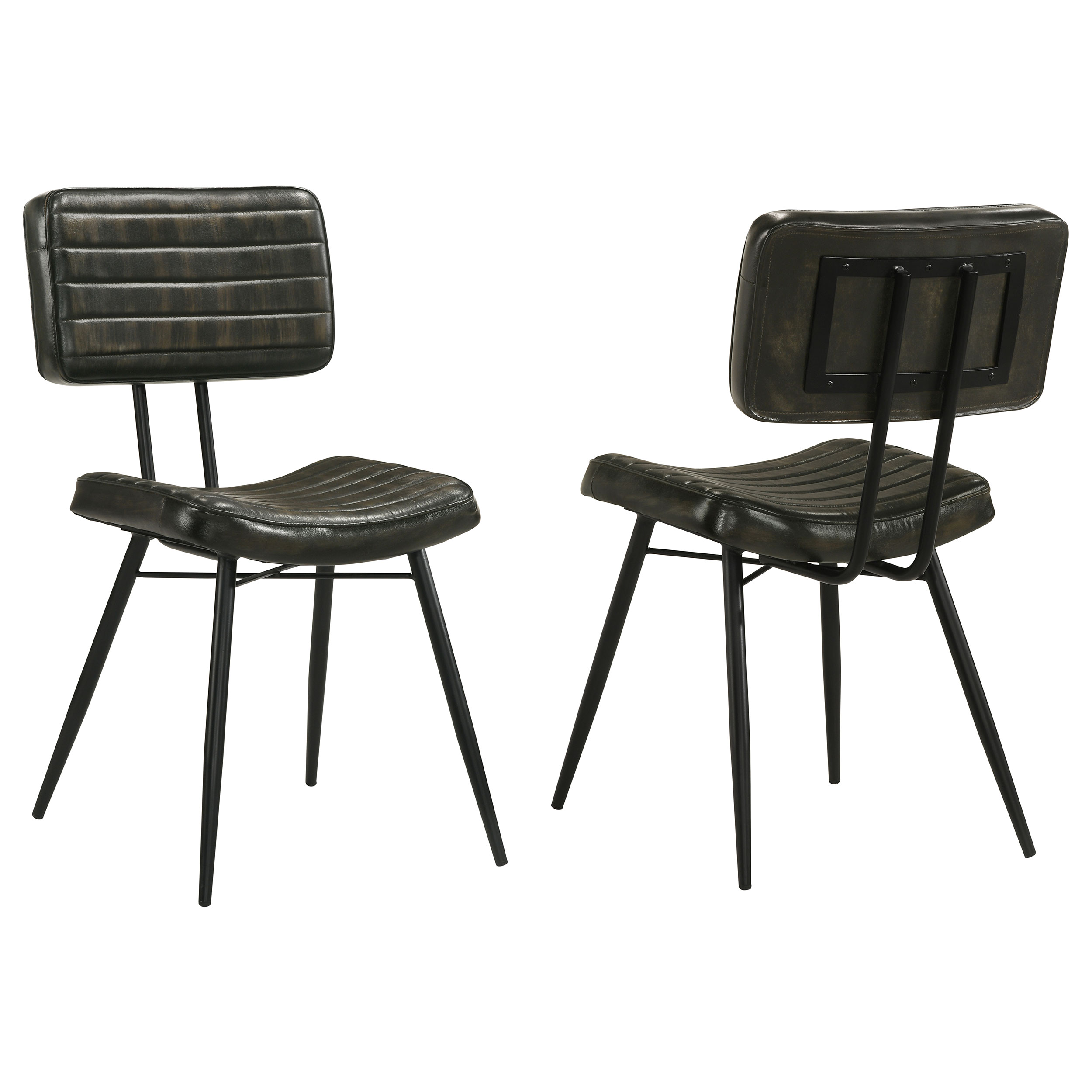 Misty Leather Upholstered Dining Chair Espresso (Set of 2) Misty Leather Upholstered Dining Chair Espresso (Set of 2) product image