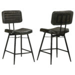 Partridge Leather Counter Chair Antique Espresso (Set of 2) product image
